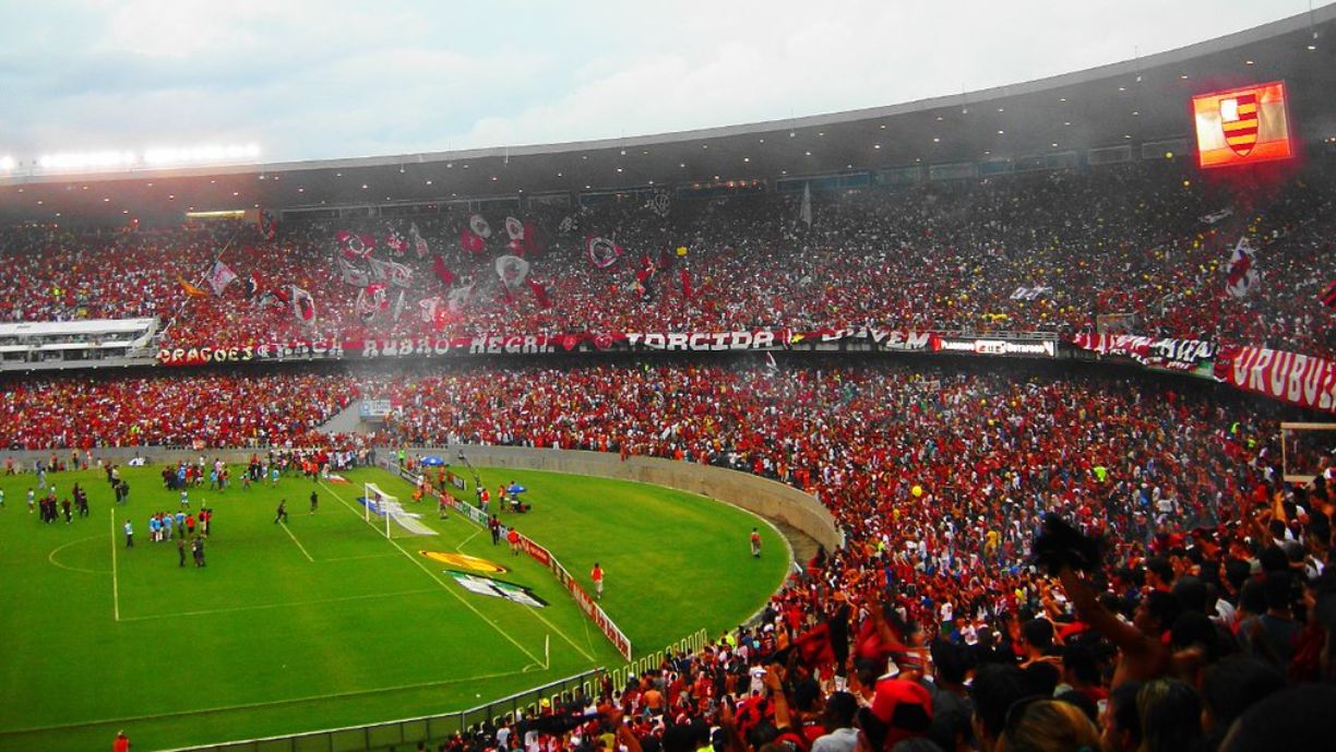 Maracanã lotado em dia de jogo do Flamengo. Foto: reprodução